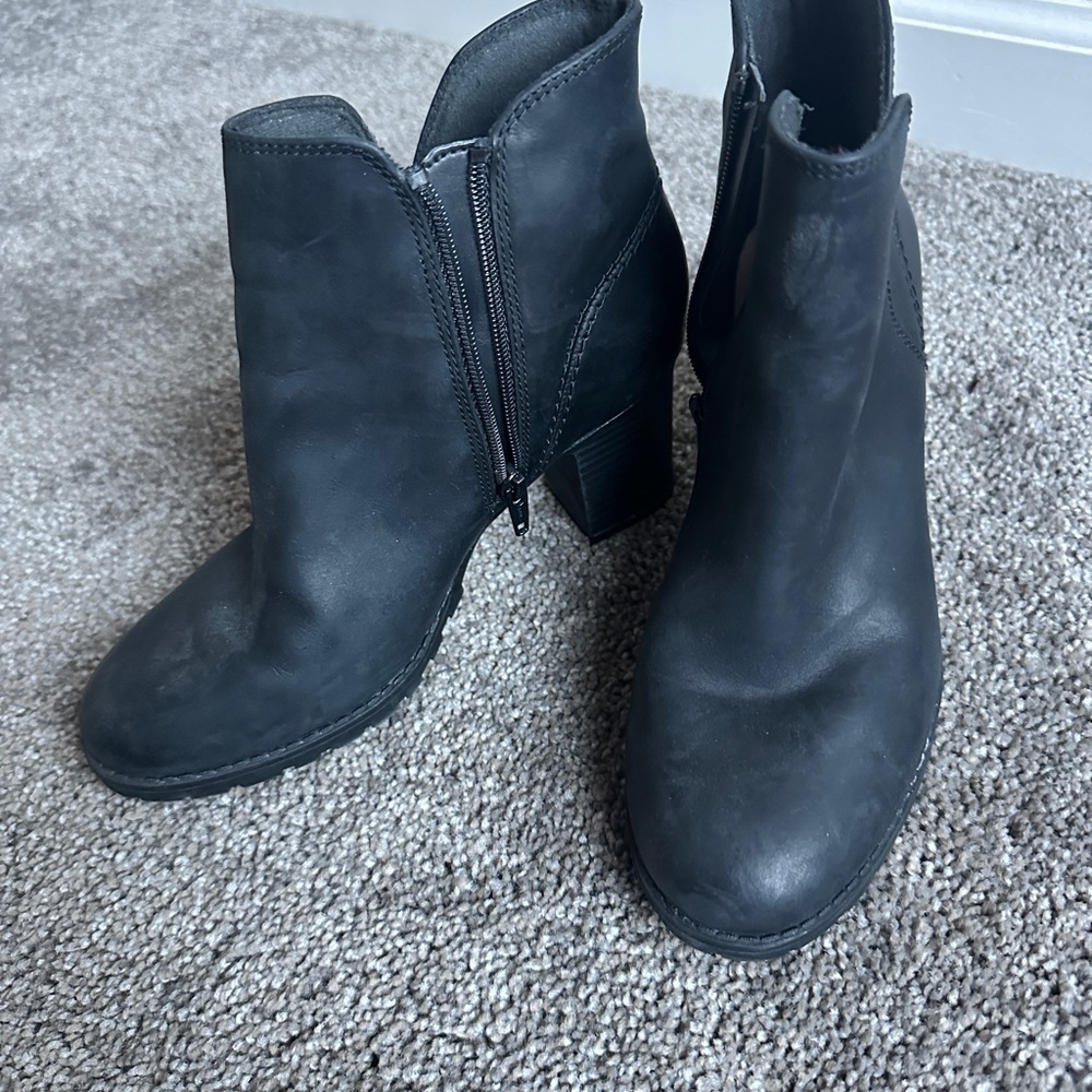 Clarks Black Ankle Booties